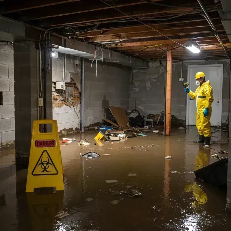 Flooded Basement Electrical Hazard in Wilder, KY Property